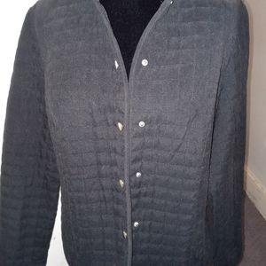 Briggs New York Light Weight Quilted lined Black Jacket
